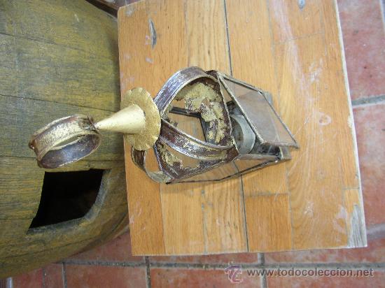 Antig&uuml;edades: Antiguo farol de aceite utilizado en Castilla - Foto 4