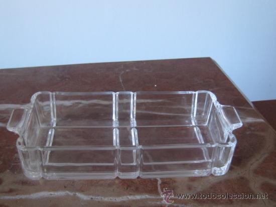 Antiguidades: BANDEJITA EN CRISTAL DE ROCA DE MUY ELEGANTE DISE&Ntilde;O