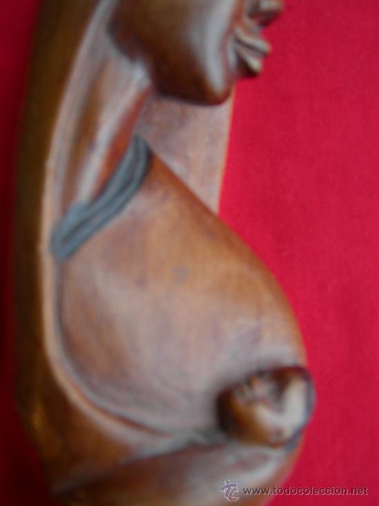 Antig&uuml;edades: MATERNIDAD, TALLA EN MADERA - Foto 1
