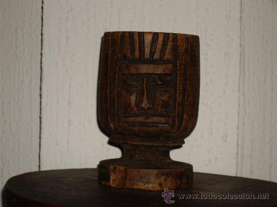 Antig&uuml;edades: MORTERO DE MADERA - Foto 2