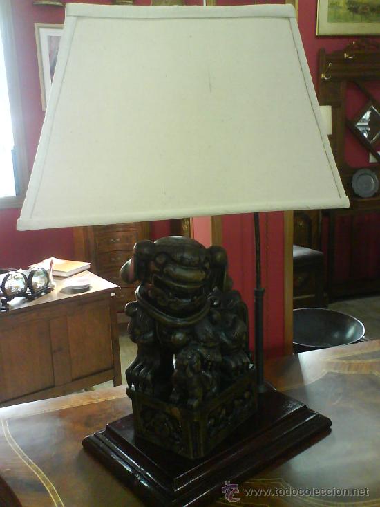 Antig&uuml;edades: LAMPARA DE SOBREMESA ORIENTAL - Foto 3
