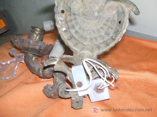Antig&uuml;edades: ANTIGUO APLIQUE DE BRONCE. - Foto 4