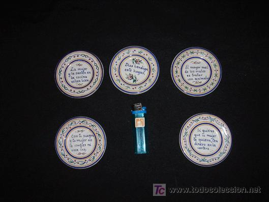 Antig&uuml;edades: platos de ceramica con maximas - Foto 1