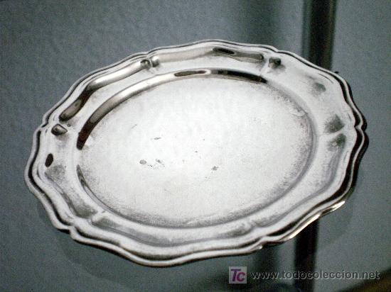 Antig&uuml;edades: Platito cenicero plata redondeado - Foto 1