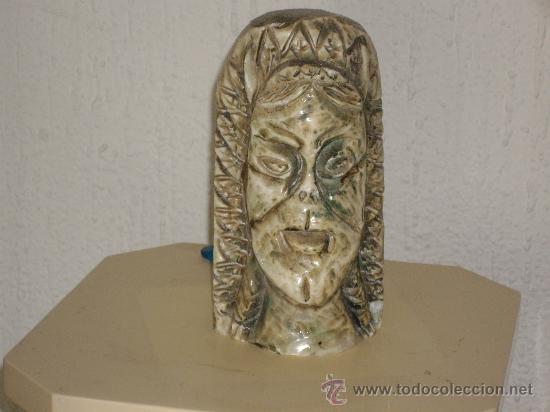 Antig&uuml;edades: CABEZA DE HOMBRE TALLADA EN MARMOL - Foto 2