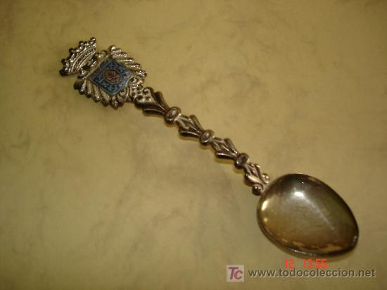 Antig&uuml;edades: CUCHARILLA PLATEADA CON EL ESCUDO DE TENERIFE - Foto 1