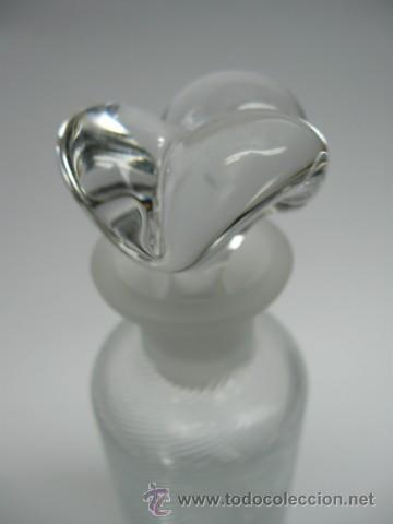 Antiguidades: PRECIOSA BOTELLA DE TOCADOR PARA PERFUME, PRECIOSO TAPON ART NOUVEAU. 1900. MIDE 20 X 6 CM.
