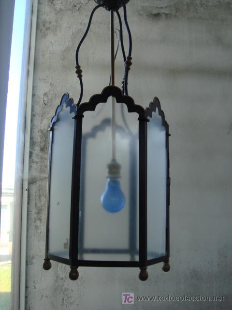 Antig&uuml;edades: FAROL ANTIGUO RESTAURADO Y ELECTRIFICADO - Foto 1