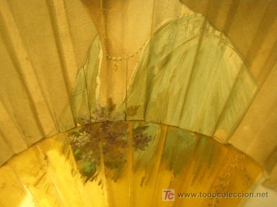 Antig&uuml;edades: ABANICO DE SEDA PINTADA PARA RESTAURAR - Foto 2