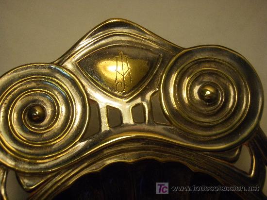Antig&uuml;edades: BANDEJA MODERNISTA DE METAL - Foto 4