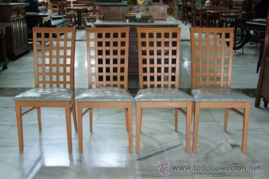Antig&uuml;edades: 4 SILLAS EN HAYA REF.4589 - Foto 1
