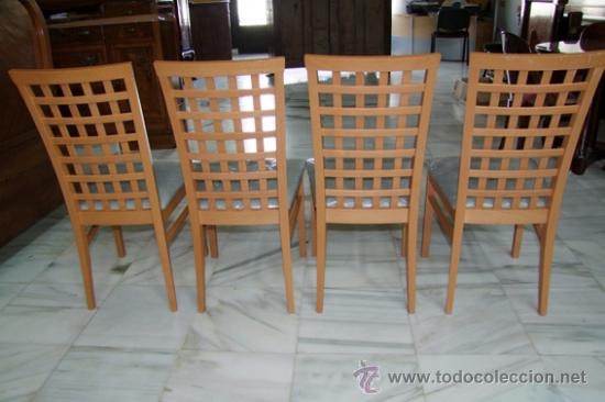 Antig&uuml;edades: 4 SILLAS EN HAYA REF.4589 - Foto 5