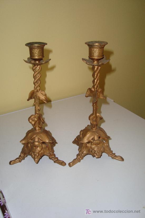 Antig&uuml;edades: JUEGO DE CANDELABROS - Foto 2