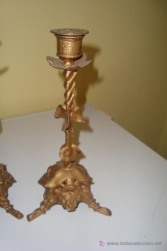 Antig&uuml;edades: JUEGO DE CANDELABROS - Foto 4