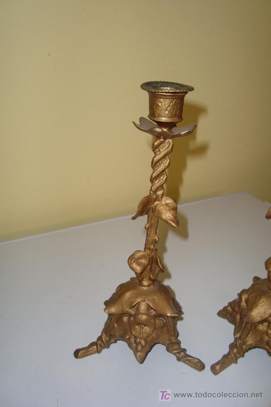 Antig&uuml;edades: JUEGO DE CANDELABROS - Foto 3