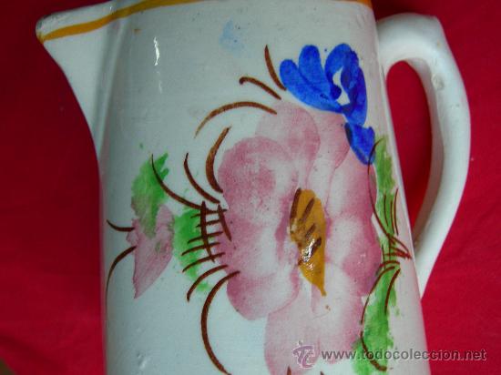 Antig&uuml;edades: ANTIGUA JARRA CON FLOR HILEROS - Foto 1