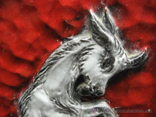 Oggetti Antichi: A MODE DE CHULETA TERRACOTA VIDRIADA SIGUIENDO MODELOS DE PICASSO, CABRA. A&Ntilde;OS 1950. MIDE 40X22CM.