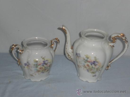 Antig&uuml;edades: TETERA Y AZUCARERA DE PORCELANA. - Foto 2