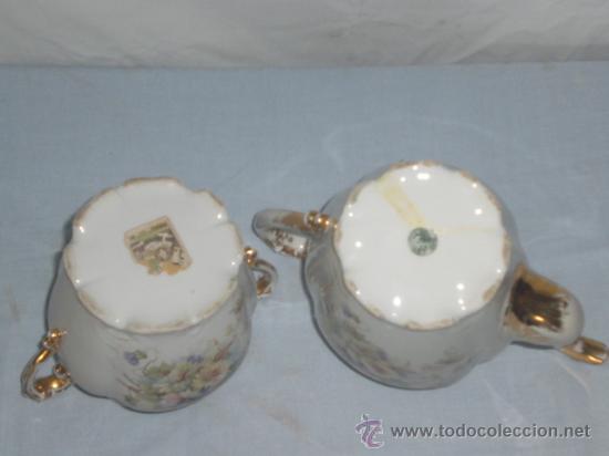 Antig&uuml;edades: TETERA Y AZUCARERA DE PORCELANA. - Foto 5