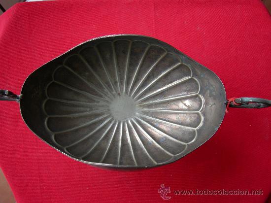Antig&uuml;edades: ANTIGUO CENTRO DE MESA DE METAL PLATEADO - Foto 3