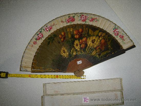 Antig&uuml;edades: abanico floreado - Foto 1