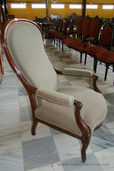 Antig&uuml;edades: SILLON NAPOLEON I,CAOBA REF.2431 - Foto 2