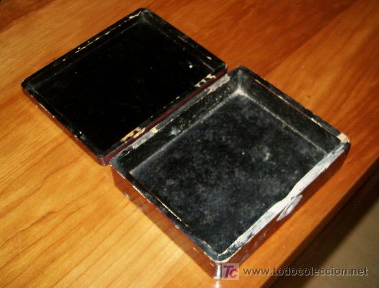 Antig&uuml;edades: ANTIGUA CAJA DE MADERA LACADA PARA RESTAURAR - Foto 5