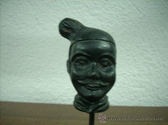 Antig&uuml;edades: PEQUE&Ntilde;O BUSTO CON PEANA - Foto 1