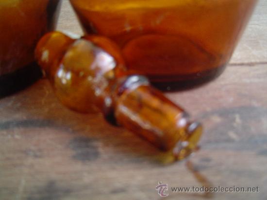 Antig&uuml;edades: VINAGRERAS CRISTAL MARRON - Foto 2