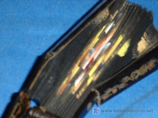 Antig&uuml;edades: ABANICO EN TELA Y PASTA - Foto 4