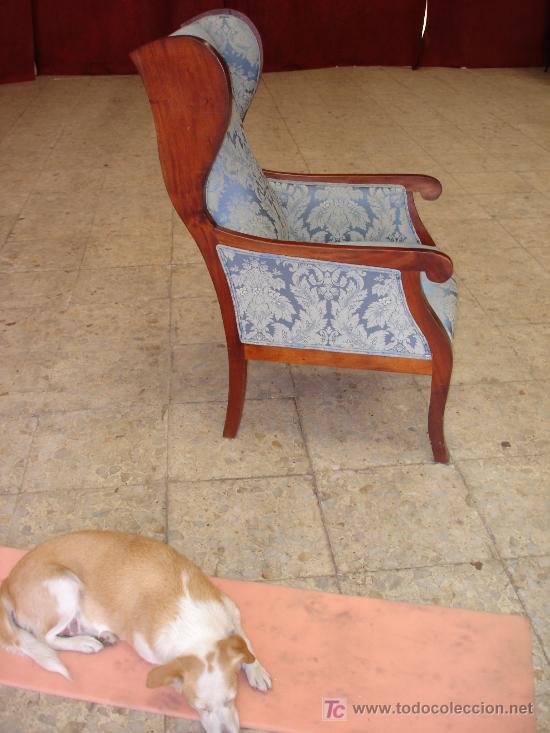 Antig&uuml;edades: SILLON DE CAOBA MACIZA - Foto 4