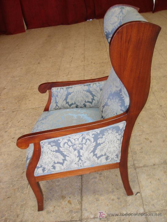 Antig&uuml;edades: SILLON DE CAOBA MACIZA - Foto 2