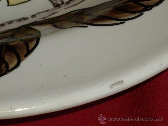 Antig&uuml;edades: MANISES, PLATO DE 33 CM DE DIAMETRO - Foto 4