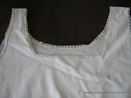 Antig&uuml;edades: ANTIGUO CAMISON DE ALGODON CON PUNTILLA - Foto 2