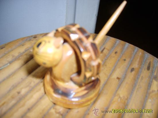 Antig&uuml;edades: GATO    de  Madera - Foto 2