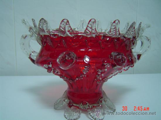 Antig&uuml;edades: FRUTERO DE CRISTAL TALLADO - Foto 1