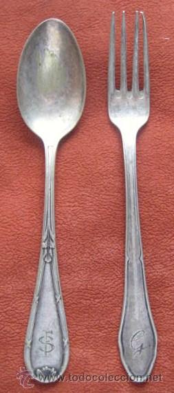Antig&uuml;edades: ANTIGUOS CUBIERTOS ALPACA PLATEADA.. ENVIO GRATIS&iexcl;&iexcl;&iexcl; - Foto 1