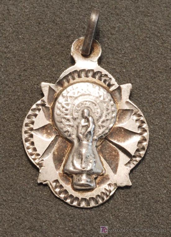 Antig&uuml;edades: MEDALLA PLATA NUESTRA SE&Ntilde;ORA DEL PILAR - Foto 1