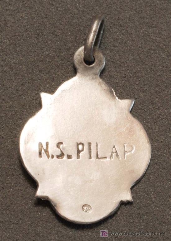 Antig&uuml;edades: MEDALLA PLATA NUESTRA SE&Ntilde;ORA DEL PILAR - Foto 2