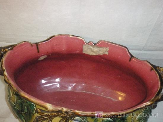 Antig&uuml;edades: MACETERO MODERNISTA DE PORCELANA - Foto 3