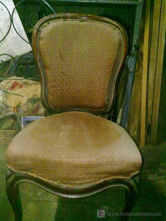 Antig&uuml;edades: Lote de 4 sillas isabelinas - Foto 3