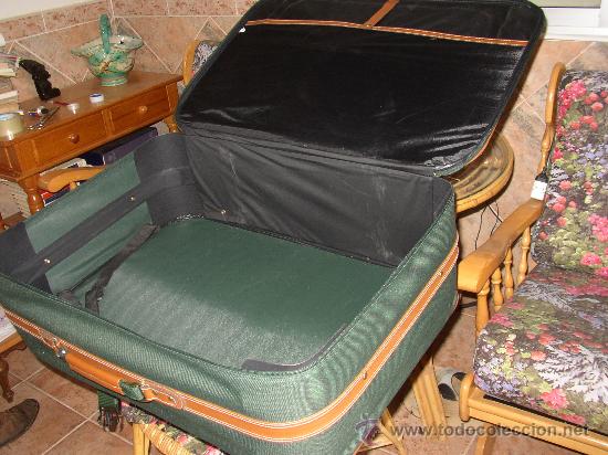 antigua maleta con ruedas y portatrajes. confec - Comprar en todocoleccion  - 24484561