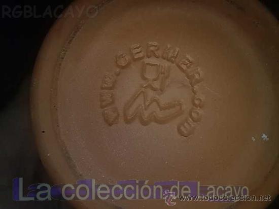 Antig&uuml;edades: 6 VASOS DE BARRO CERMER - Foto 2