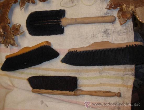 Antig&uuml;edades: Cepillos antiguos de serdas de caballo. Sin usar - Foto 1