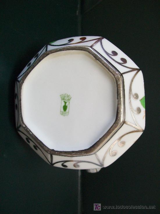 Antig&uuml;edades: Jarron de porcelana de BOHEMIA. - Foto 6