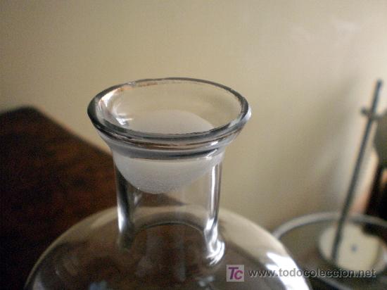 Antig&uuml;edades: Botella licorera cristal pintado - Foto 6