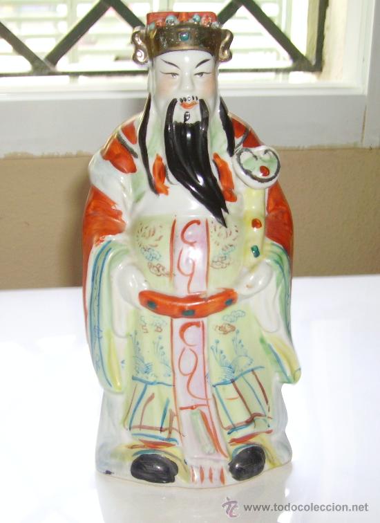 Antiquit&auml;ten: porcelana china de los 60 ,dios de lasuerte .