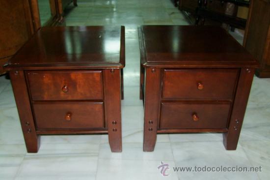 Antig&uuml;edades: PAREJA DE MESITAS NOGAL REF.4629 - Foto 2