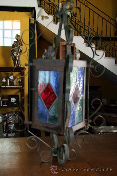 Antig&uuml;edades: FAROL EN PLOMO REF.4633 - Foto 2