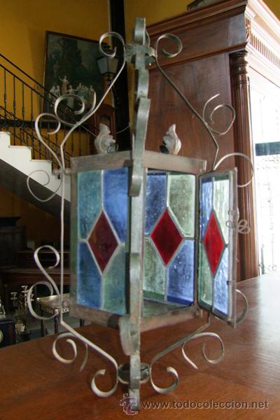 Antig&uuml;edades: FAROL EN PLOMO REF.4633 - Foto 4